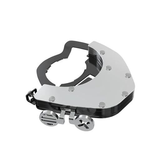 MKBHD Gasgriff Tempomat Gassperre Unterstützen Retainer Grip Fit for Yamaha FZ6 FZ6R FZ8 FZ-07 FZ-09 FZ-10 MT-03 MT-07 MT-09 MT10(Silver BOTTOM KIT) von MKBHD