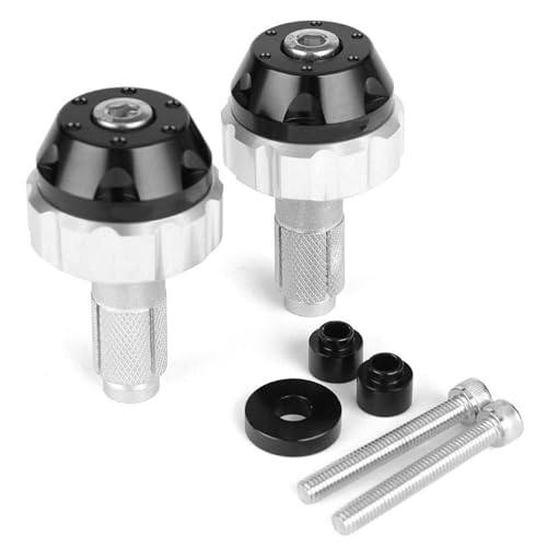 MKBHD Motorrad Tempomat Gas Clamp Unterstützen Ende Bar Gewicht Griff Stecker Fit for Benelli BN302 TRK 502X TNT600 BJ500 Leoncino 500(Silver) von MKBHD