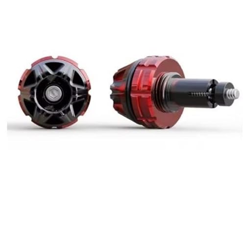 MKBHD Motorrad-Tempomat-Gasklemme Assist End Bar Gewicht Fit for Benelli for H0nda for Suzuki for Yamaha for KTM for Kawasaki for Triumph(Red) von MKBHD