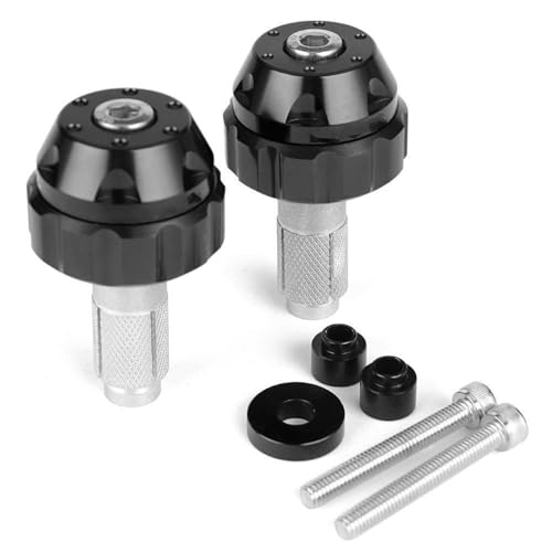 MKBHD Motorrad-Tempomat-Gasklemme Assist End Bar Gewicht Griff Stecker Fit for Benelli for H0nda for Suzuki for Yamaha for KTM for Kawasaki for Triumph(Black) von MKBHD
