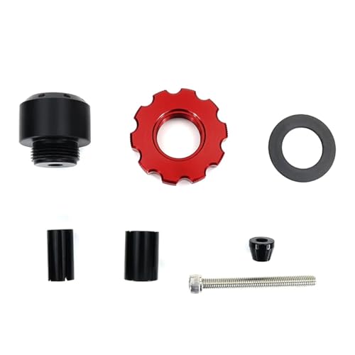 MKBHD Passend for Suzuki GSXR125 GSX-R600 GSXR 750 GSXR1000 GSX1300R SV650 TL1000S Gassperre Tempomat Gas Clamp Unterstützen Ende Bar(Style 2 red) von MKBHD