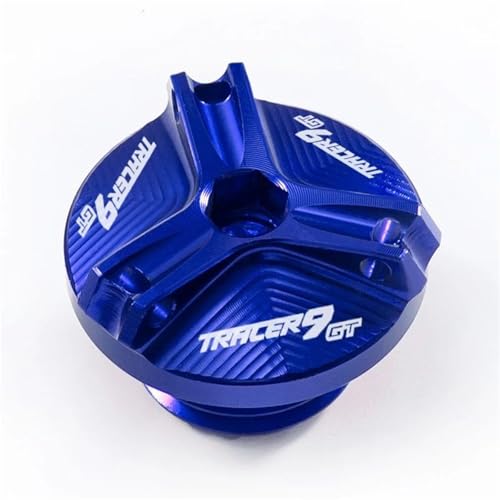 MKBHD for Yamaha Tracer 9 GT Tracer 9GT Tracer 9gt 2021 2022 2023 Motoröl Kappe Bolzen Öl Füllstoff Kappe Zubehör(M2.5 Blue) von MKBHD