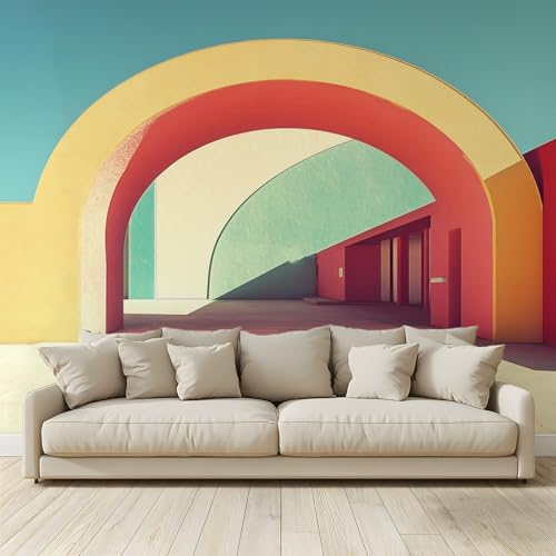 Fototapete Abstrakte Kunst Wohnzimmer Schlafzimmer Wandtapete Vlies Tapete 200 (B) x 140 (H) cm, Gedrucktes Wandbild UV-Beständig Geruchsfrei von MKBKLI