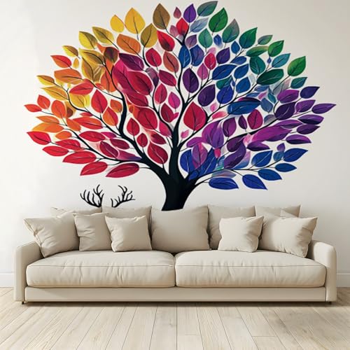 MKBKLI Benutzerdefinierte Wandbild Tapete Abstrakter Baum Tier Hirsch Fresko Thema Hotel Hochzeit Hintergrund Wand Dekor Foto 350 (B) x 256 (H) cm A240 von MKBKLI