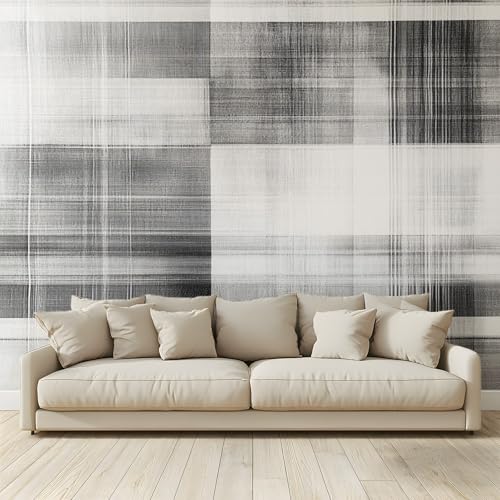 MKBKLI Benutzerdefinierte Wandbild Tapete Architektonische Graphitgitter Fresko Thema Hotel Hochzeit Hintergrund Wand Dekor Foto 350 (B) x 256 (H) cm A91 von MKBKLI