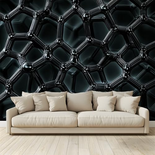 MKBKLI Benutzerdefinierte Wandbild Tapete Schwarze Kieselsteine Fresko Thema Hotel Hochzeit Hintergrund Wand Dekor Foto 350 (B) x 256 (H) cm A265 von MKBKLI