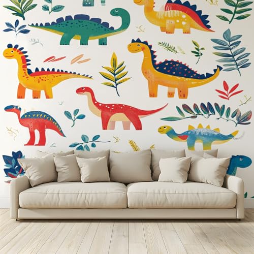 MKBKLI Benutzerdefinierte Wandbild Tapete Tier Dinosaurier Fresko Thema Hotel Hochzeit Hintergrund Wand Dekor Foto 200 (B) x 140 (H) cm A80 von MKBKLI