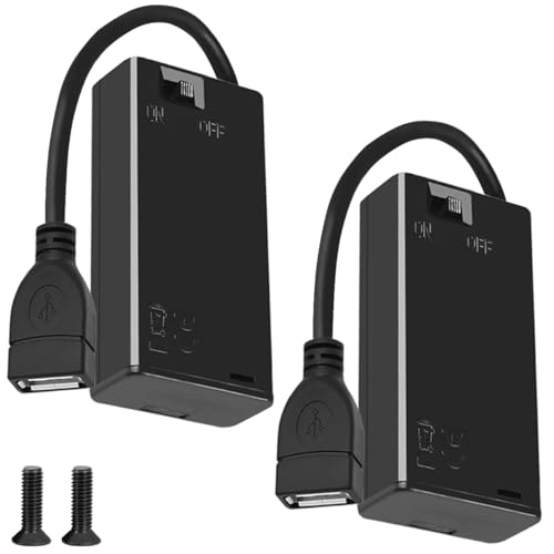MKBKLLJY 2 Stück 2 AA Batteriehalter mit Schalter 2 x 1,5 V AA Batteriehaltergehäuse mit USB-Kabel Batteriefederclip Aufbewahrungsbox für DIY-Spielgriff Elektrische Zahnbürste Micro-USB-Anschluss MKBKLLJY 2 Stück 2 AA Batteriehalter mit Schalter 2 x 1,5 V AA Batteriehaltergehäuse mit USB-Kabel Batteriefederclip Aufbewahrungsbox für DIY-Spielgriff Elektrische Zahnbürste Micro-USB-Anschluss von MKBKLLJY