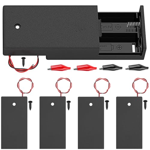 MKBKLLJY 5St. 2AA-Batteriehalter mit Schalter 2 x 1,5V AA-Batteriehalter mit EIN/AUS-Schalter Kabel und Befestigungsschrauben Krokodilklemmen für selbstgebaute Gleichstromgeräte Fernbedienung MKBKLLJY 5St. 2AA-Batteriehalter mit Schalter 2 x 1,5V AA-Batteriehalter mit EIN/AUS-Schalter Kabel und Befestigungsschrauben Krokodilklemmen für selbstgebaute Gleichstromgeräte Fernbedienung von MKBKLLJY