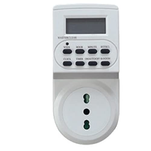 MKC mktie-2 Digitaler Timer wöchentliche, weiß, Set von 5 Stück von MKC