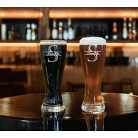 Benutzerdefinierte Bierglas Groomsmen Geschenk, Personalisiertes Hochzeitsgeschenk Pilsner -22 Oz von MKDGIFTS