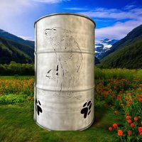 Feuertonne Wolf von MKDesignbyMK