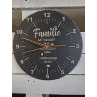 Wanduhr Familie, Uhr, Schiefer , Inc. Zeiger Und Uhrwerk von MKDesignbyMK