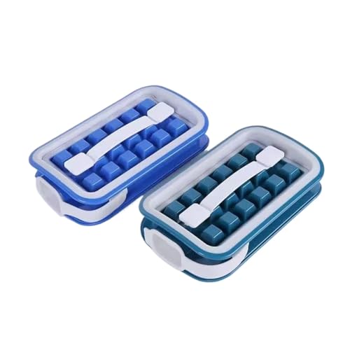 1/2PC Faltbare PortableMaking Eis Töpfe Silikon Presse Typ Eiswürfel Tray Mold(2PC) von MKEMQXBEP
