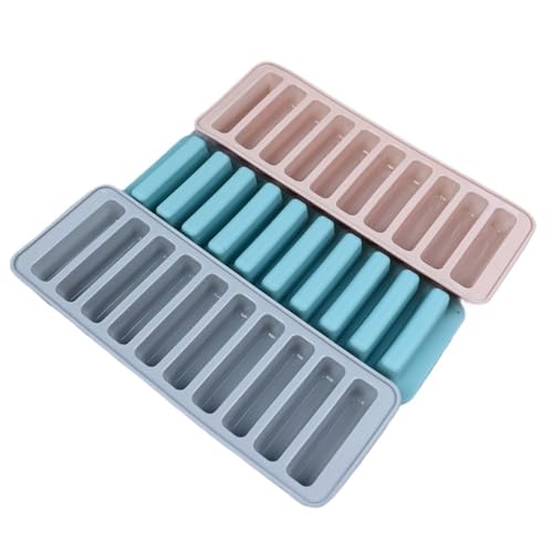 3PC Lange Streifen Silikon Formen 10 Grid Silikon Eiswürfel Quadrat Tablett 3PC Lange Streifen Silikon Formen 10 Grid Silikon Eiswürfel Quadrat Tablett von MKEMQXBEP