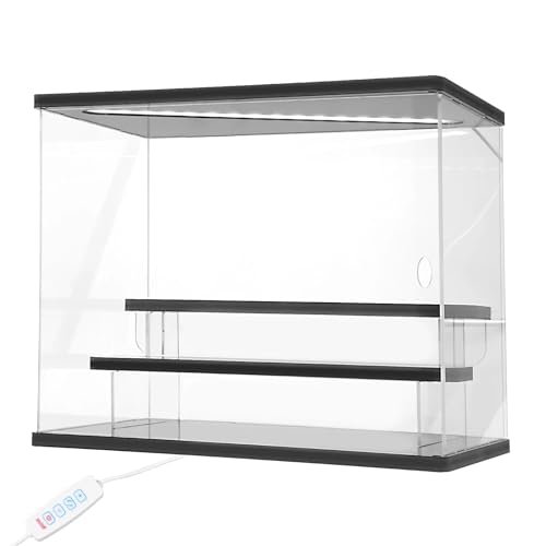 MKEMQXBEP 3/5 Schichten Acryl Display Rack mit LED-Licht transparente Leiter Anime Auto Modell Puppe zeigt Schrank(3 Layers) von MKEMQXBEP