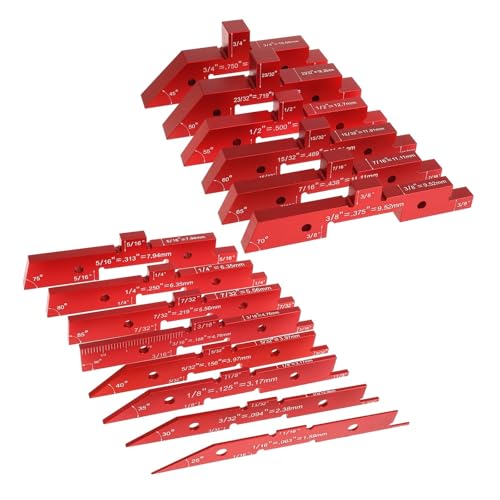 14PCS Setup Blöcke Höhenmesser Set Router Tisch Setup Bars Setup Blöcke For Router Kreissägen Messen Höhe Winkel Messstandard-Werkzeug von MKHFP