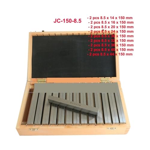 18 Stück/20 Stück Präzisionsparallel-Set 150 Mm/100 Mm Parallelblock-Set Parallel-Pad-Messblock CNC-Fräspads Messstandard-Werkzeug(150-8.5) von MKHFP