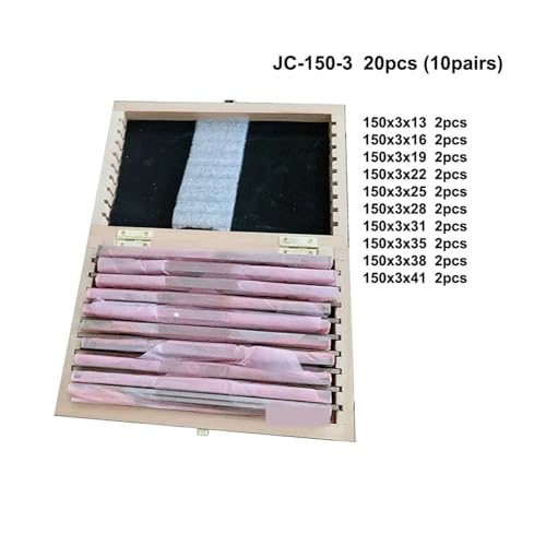 18 Stück/20 Stück Präzisionsparallel-Set 150 Mm/100 Mm Parallelblock-Set Parallel-Pad-Messblock CNC-Fräspads Messstandard-Werkzeug(JC-150-3) von MKHFP