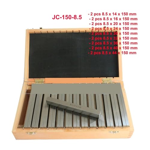 18 Stück/20 Stück Präzisionsparallel-Set 150 Mm/100 Mm Parallelblock-Set Parallel-Pad-Messblock CNC-Fräspads Messstandard-Werkzeug(JC-150-8.5) von MKHFP