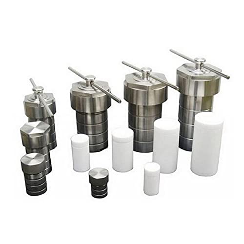 5-500 ml Hydrothermaler Autoklav-Reaktor mit hydrothermaler PTFE-Kammer-Synthese Elektro-, Garten- und Handwerkzeuge(500ml) von MKHFP