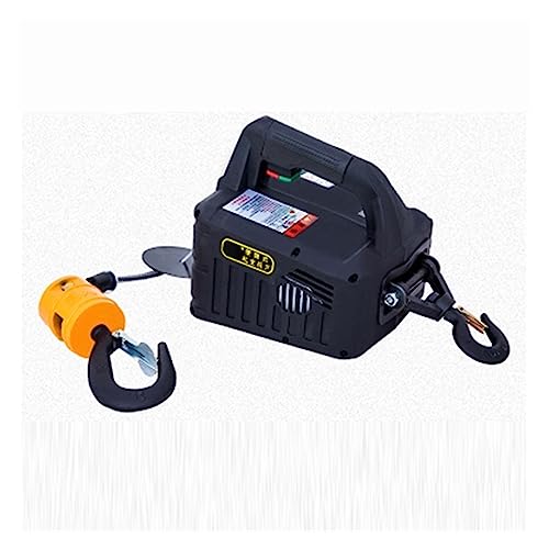 500 kg Fernbedienung Kran Hoist Draht Seil Elektrische Hoist Aluminium Shell Hoist Haushalt Innen Kleine Kran Hoist Für den Waldgarten(Manual,200 Kg 19m) von MKHFP