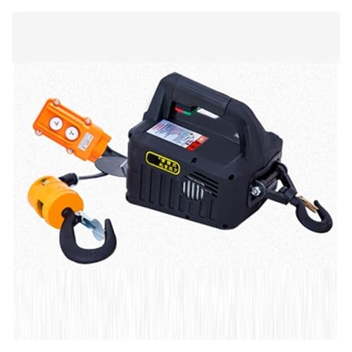 500 kg Fernbedienung Kran Hoist Draht Seil Elektrische Hoist Aluminium Shell Hoist Haushalt Innen Kleine Kran Hoist Für den Waldgarten(Wire control,100 Kg 25m) von MKHFP