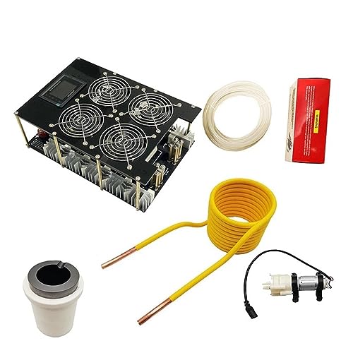 5000 W ZVS Induktionsheizung Hochfrequenz-Induktionsheizung Leiterplatte schmolzenes Metall + Spule + Pumpe Induktionslötset(With 150ml crucible) von MKHFP