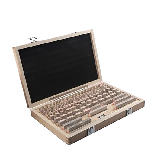Block Gauge 122Pcs/Set 1 Grade 0 Grade Caliper Block Gauge Inspection Block Gauge Measurement Instruments Messstandard-Werkzeug(1 grade) von MKHFP