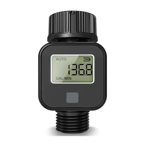 Digitaler Durchflussmesser Digitaler Wasserdurchflussmesser, Hochgenau, IP6X, Misst Wasserverbrauch Und Durchflussrate For Bewässerungsschläuche Im Freien Genaue Messung(SGS04-NH) von MKHFP
