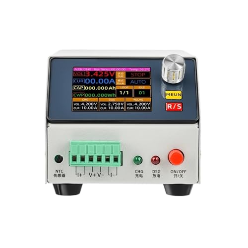 Digitaler Lasttester, 2,4-Zoll-Farbbildschirm DC-Lade- und Entlade-integrierter elektronischer Lasttester, Batterielade- und Entladekapazitätstest(5V) von MKHFP