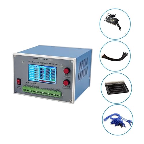 Digitaler Lasttester, 2-24S 1A-7A Intelligenter automatischer Equalizer, Li-Ionen/Lifepo4-Batteriespannungstester 1,5-4,5 V Balancer Reparatur von Elektrofahrzeugen(With 16awg cable) von MKHFP