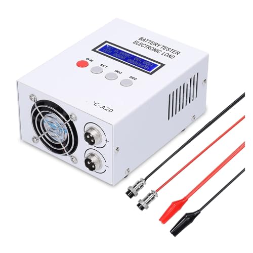 Digitaler Lasttester, C-A20 Batterietester 30V 20A 85W Lithiumbatterien Test 5A Aufladen 20A Entladen Unterstützung Online-Softwaresteuerung von MKHFP