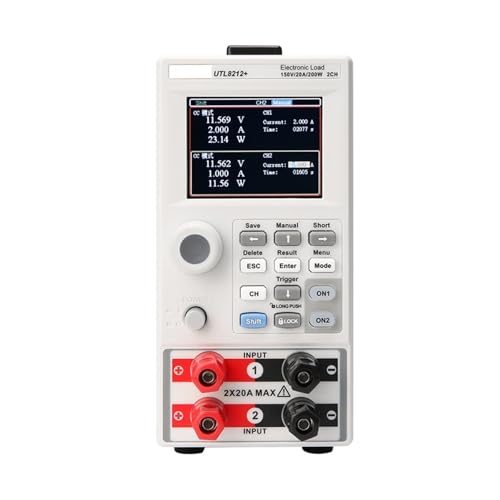 Digitaler Lasttester, Elektronische Last UTL8211+ UTL8212+ 150V 20A 400W, programmierbarer digitaler DC-Last-Batterietester Lastmessgerät Netzteiltest(UTL8212 PLUS) von MKHFP