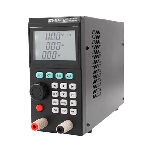 Digitaler Lasttester, Programmierbarer elektronischer DC-Lasttester, ET5406A+ET5407A+ Mini-Batterietester for CC/CV 200 W 120 V 180 V 20 A 30 A 1 mV/1 mA(5407) von MKHFP
