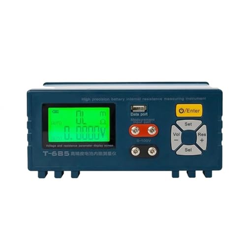 Digitaler Lasttester, T-685 Lithium-Batteriepack Hocräziser Innenwiderstandstester, 18650 Spannungsanalysator mit automatischer Erkennung(T-685 Package 1) von MKHFP