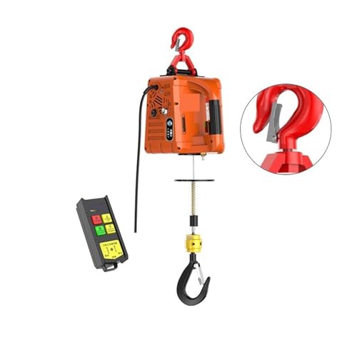 Elektrischer Miniatur-Hebekran for den Haushalt, kleiner Hebeheber, ferngesteuerter elektrischer Traktionsheber Für den Waldgarten(100kg 25m) von MKHFP