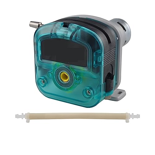 Flaschenfüller, L Typ KKDD Schlauchpumpe 12V 24V DC Motor Getriebe Selbstansaugende Pumpe for Flüssigkeitstransfer-Dosierpumpe(KKDD-12B17L A) von MKHFP