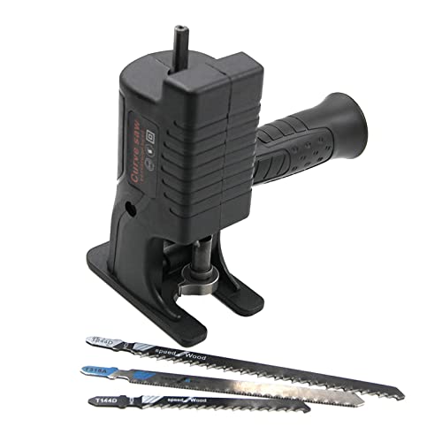 Handkonverter-Adapter mit Sägeblatt-Befestigungsadapter Multifunktionaler elektrischer Säbelsägen-Adapter for Metallschneider Für Schneiden und Entgraten(Reciprocating Saw 06) von MKHFP