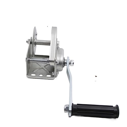 Handwinde 800lb Akku-Haken Mini-Handwinde Zwei-Wege-selbstsichernde Bremshebemaschine for Autos, Heimwerker, Frachtumschlag Für den Waldgarten(CordLess) von MKHFP