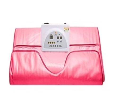 Heimsauna-Set, Ferninfrarot-Saunadecke, Schlankheitsdecke zur Gewichtsreduktion, Sanddorn-Dampfbeutel for die Entfeuchtung zu Hause und den Einsatz in der kalten Sauna(Pink) von MKHFP