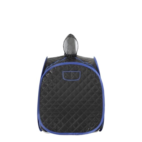 Heimsauna-Set, Tragbares Sauna-Set for eine Person, Ganzkörper-Spa-Hutzelt for zu Hause, inklusive 2-Liter-Dampfgarer mit Fernbedienung(Black-NO Steamer) von MKHFP