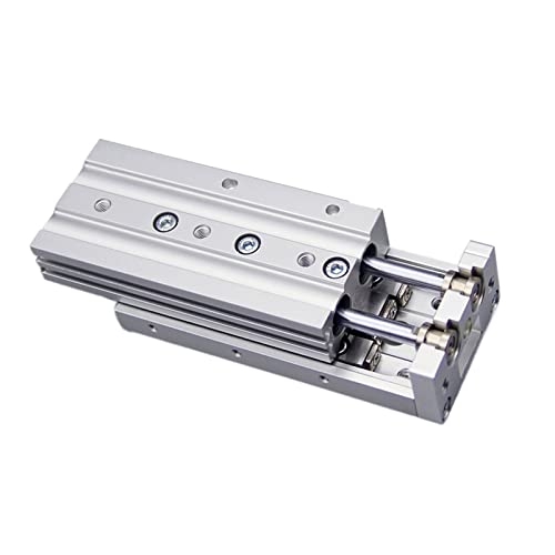 Industriearmaturen, Doppelschauender Luft-Gleittisch-Zylinderbohrung 6mm 8mm 12mm 16mm 20mm 25mm-Hubsatz 10/20/30/40/50/75 100 125 150(Bore 6mm,Stroke 10mm) von MKHFP