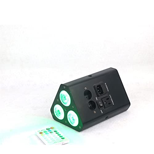 LED-Projektor 18w Battery operated Wedge Par RGBWA+UV 6 in 1 Remote control Wireless Mini Led Uplight Für DJ, Disco, Hochzeit(White housing) von MKHFP