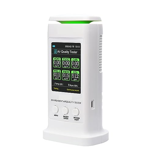 Luftqualitätstester, 8-in-1-Luftqualitätsdetektor mit PC-Datenanalyse PM2.5 PM10 HCHO TVOC C6H6 CO2-Thermometer-Monitor Heimtester Klare Anzeigeeinstellungen Luftqualitätstester, 8-in-1-Luftqualitätsdetektor mit PC-Datenanalyse PM2.5 PM10 HCHO TVOC C6H6 CO2-Thermometer-Monitor Heimtester Klare Anzeigeeinstellungen von MKHFP