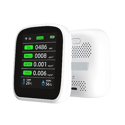 Luftqualitätstester, 8in1 PM1.0 PM2.5 PM10 CO2 TVOC HCHO Temperatur Und Feuchtigkeit Tester Tragbare Luft Qualität Meter Kohlendioxid De Klare Anzeigeeinstellungen Luftqualitätstester, 8in1 PM1.0 PM2.5 PM10 CO2 TVOC HCHO Temperatur Und Feuchtigkeit Tester Tragbare Luft Qualität Meter Kohlendioxid De Klare Anzeigeeinstellungen von MKHFP