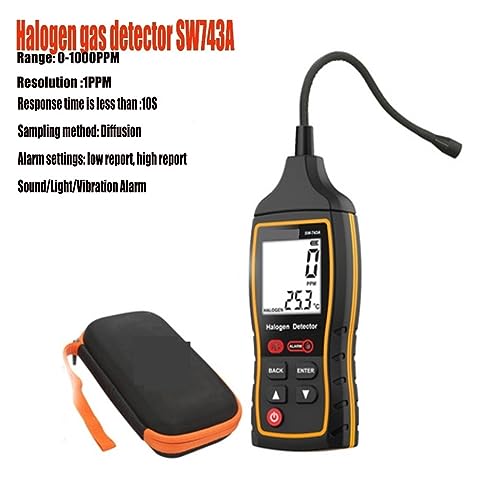 Luftqualitätstester, Kohlendioxid-Messgerät Handheld-Multifunktions-Gasdetektor CO2-Detektor Gasmonitor-Analysator Hochpräziser PM2.5-Detektor Klare Anzeigeeinstellungen(SW743A) von MKHFP