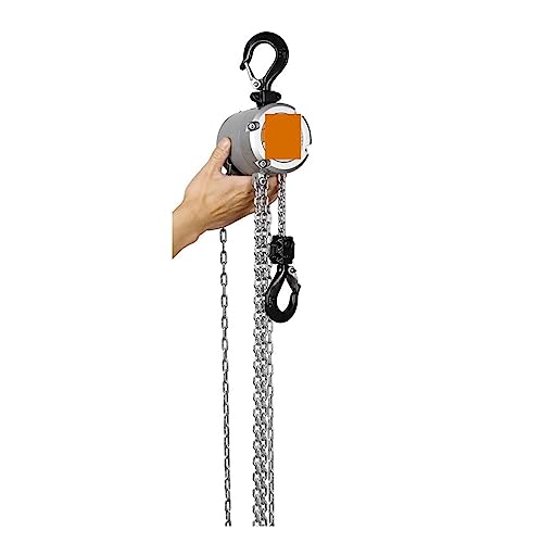 Mini-Handkettenzug, Hakenmontage, 0,25/0,5 Tonnen Kapazität, 3 m Hub, tragbarer manueller Hebelblock-Hebevorgang Für den Waldgarten(0.25T) von MKHFP
