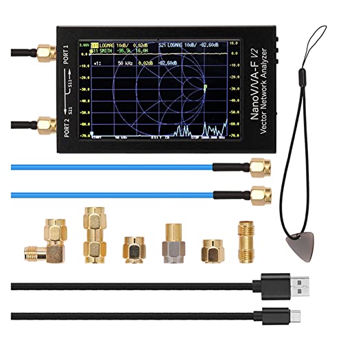 Signalanalysator, 4,0/4,3 -Zoll -Bildschirm 3G Vector Network Analyzer SAA-2N VNA V2 Antennenanalysator Shortwave HF VHF UHF Tester(4.3 Inch 5000mAh) von MKHFP