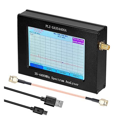 Signalanalysator, PLZ-SA35-4400-A1 Spektrum-Netzwerkanalysator Signal-Source Tracking-Source 35-4400MHz Amplitudenbandbreite Frequenz LCD Antennenanalysator anzeigen von MKHFP